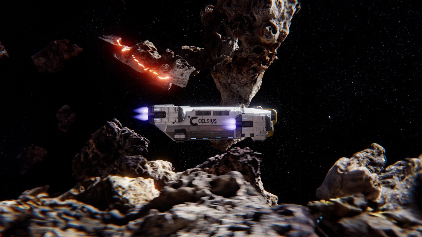 Celsius Cosmic Vibe: ett rent 3D-jobb, från första skiss till sista bildruta